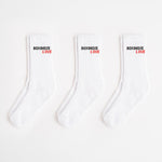Calzini Boxraw Crew Boxing Is Love (3 paia) Bianco-Combat Arena
