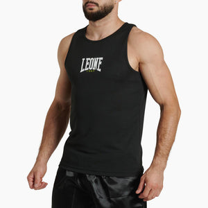 Tank top Leone Color Block AB236 Black-Combat Arena
