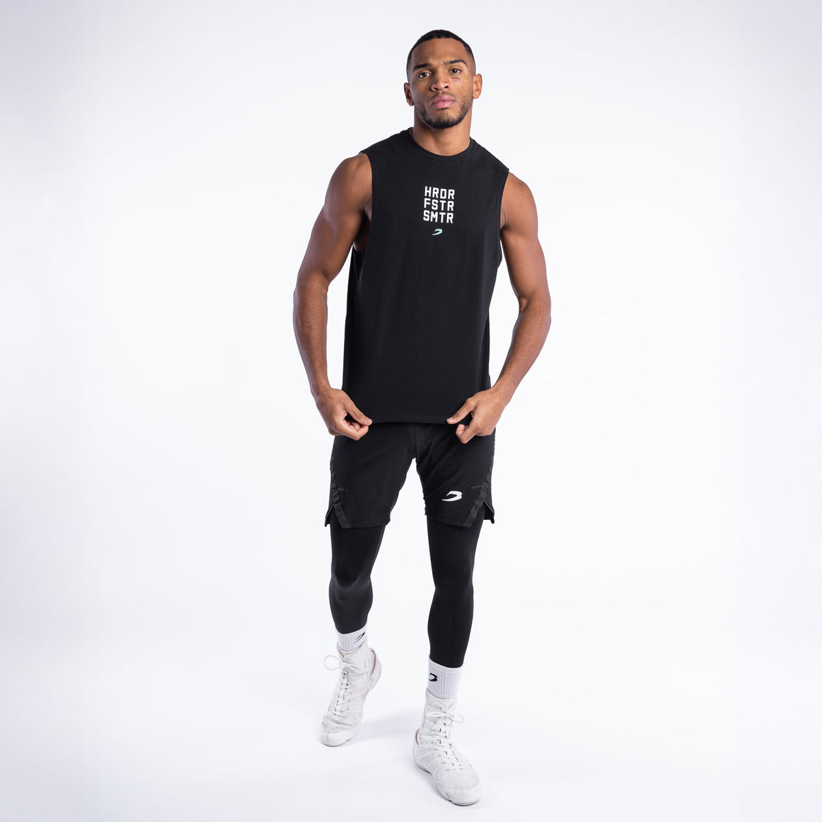 Tank top Boxraw HRDR FSTR SMTR Black - Tank top casual – Combat Arena