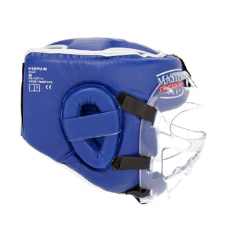 Headgear with visor Masters WAKO Blue 