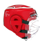 Headgear with visor Masters WAKO Red 