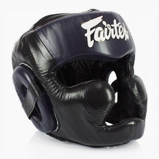 Headgear Fairtex Diagonal Vision Sparring HG13 Black-blue 