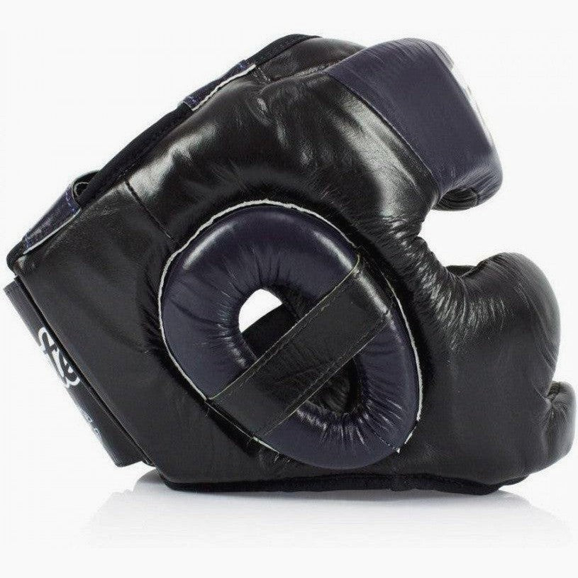 Headgear Fairtex Diagonal Vision Sparring HG13 Black-blue - Combat