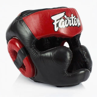 Headgear Fairtex Diagonal Vision Sparring HG13 Black-red 