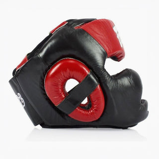 Headgear Fairtex Diagonal Vision Sparring HG13 Black-red 