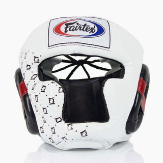 Headgear Fairtex Super Sparring HG10 White 