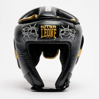 Headgear Leone IUTER Barbed Wire CS01IU Black-Combat Arena