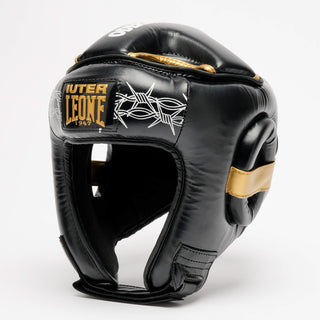 Headgear Leone IUTER Barbed Wire CS01IU Black-Combat Arena