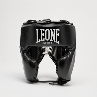 Casco Leone Sport Augusto Classico Nero con parazigomi-Combat Arena