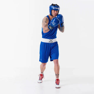 Headgear Sting Competition Approved World Boxing Blue 