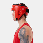 Headgear Sting Competition Approved World Boxing Red 