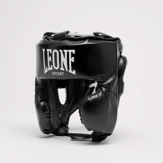 Headgear Leone Sport Augusto Classico Black with Cheek Protector 