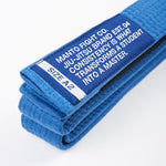 BJJ belt Manto Motto Blue