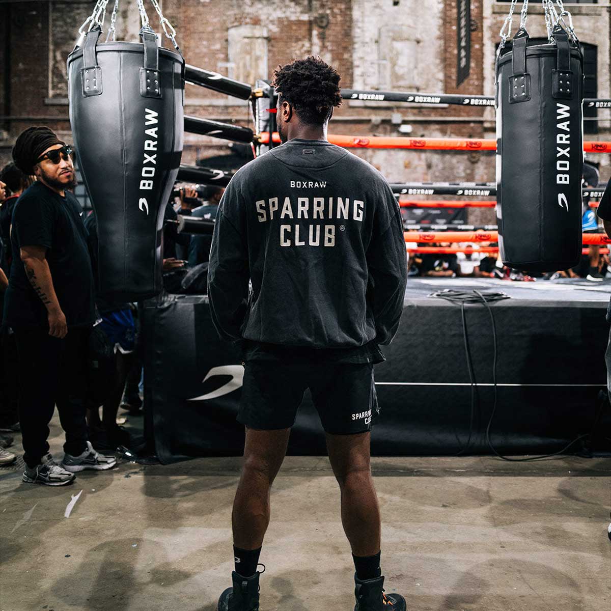 Sweatshirt Boxraw Sparring Club Oversize Black - Combat Arena