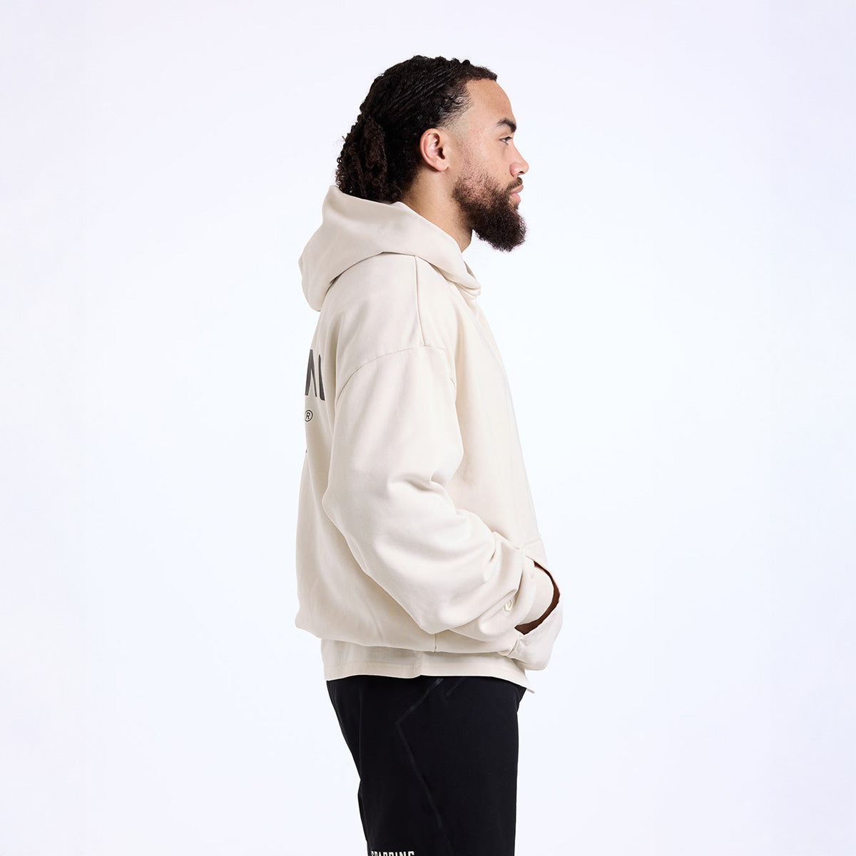 Sweatshirt Boxraw Sparring Club Oversize with Beige hood – Combat