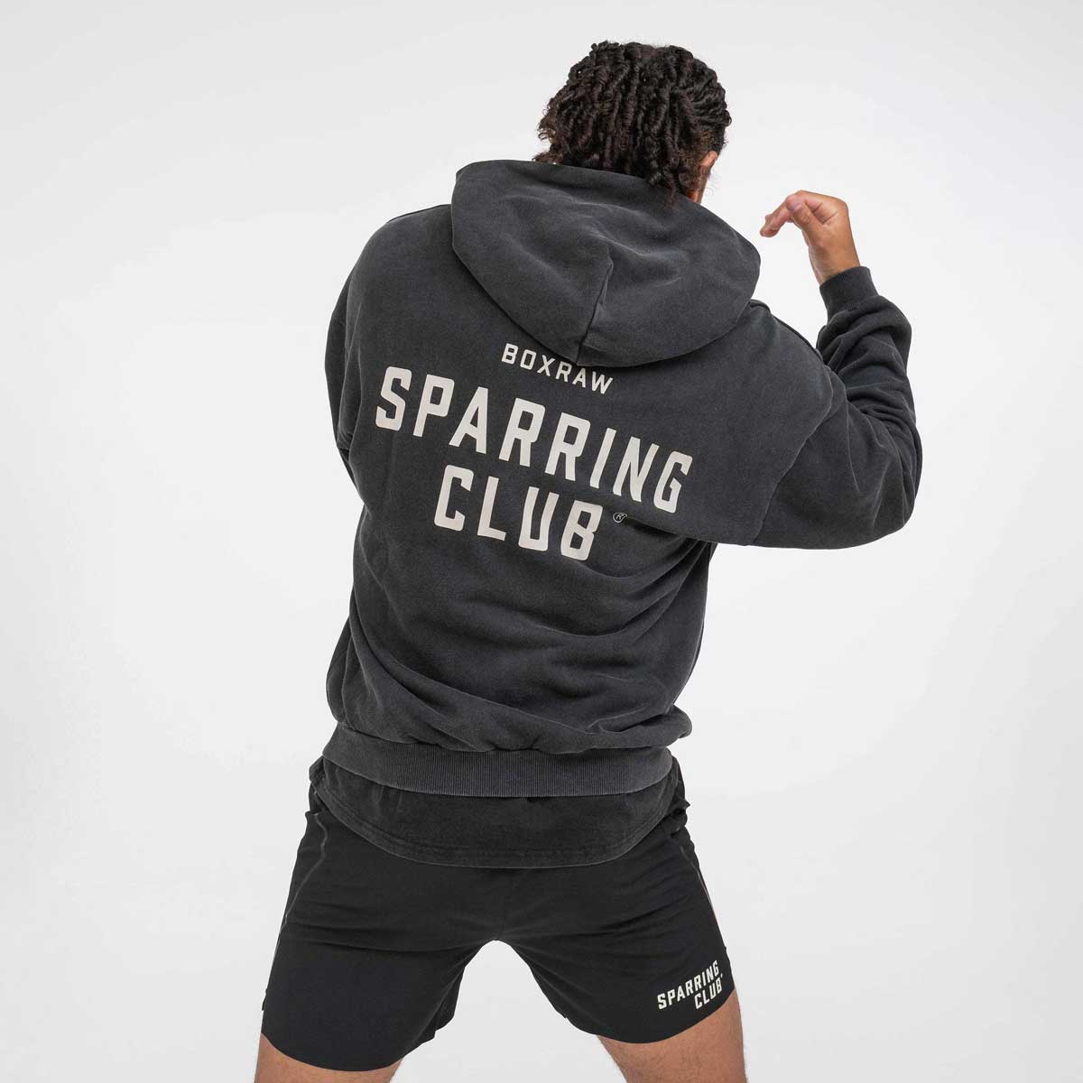 BOXRAW スパーリングクラブ　オーバーサイズ・パーカー　L Sweatshirt Boxraw Sparring Club Oversize with hood and zipper