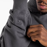 Sweatshirt Boxraw We Don't Play Boxing oversize with hood Gray-pink-Combat Arena