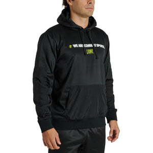 Sweatshirt Leone Logo Wacs with hood ABX127 Black 