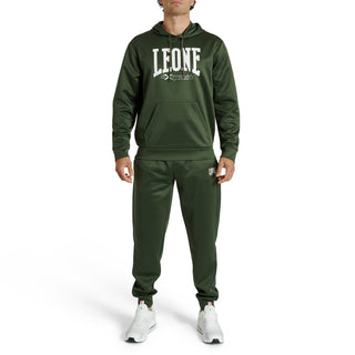 Sweatshirt Leone Logo with hood ABX119 Green 
