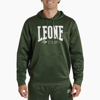 Sweatshirt Leone Logo with hood ABX119 Green 