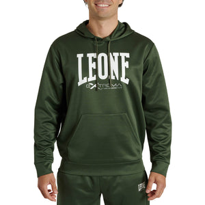 Sweatshirt Leone Logo with hood ABX119 Green 