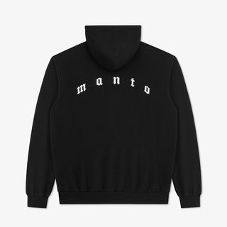 Felpa Manto Bones con cappuccio Nero-Combat Arena