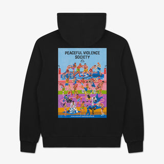 Felpa Manto Gym 3.0 con cappuccio Nero-Combat Arena