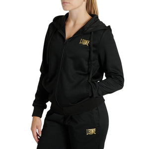 Sweatshirt woman Leone DNA with hood and zip ABX730 