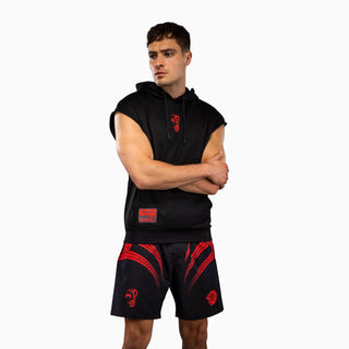 Felpa smanicata Venum x Mike Tyson Tiger con cappuccio Nero-Combat Arena