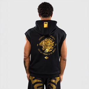 Sweatshirt sleeveless Venum x Mike Tyson Tiger hoodie Black-gold-Combat Arena