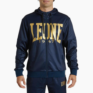 Sweatshirt Leone DNA with hood ABX721 Blue 
