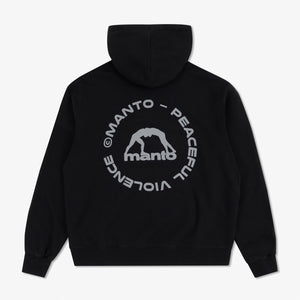 Sweatshirt Manto Label 25 Oversize with hood Black 