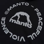Sweatshirt Manto Label 25 Oversize with hood Black 