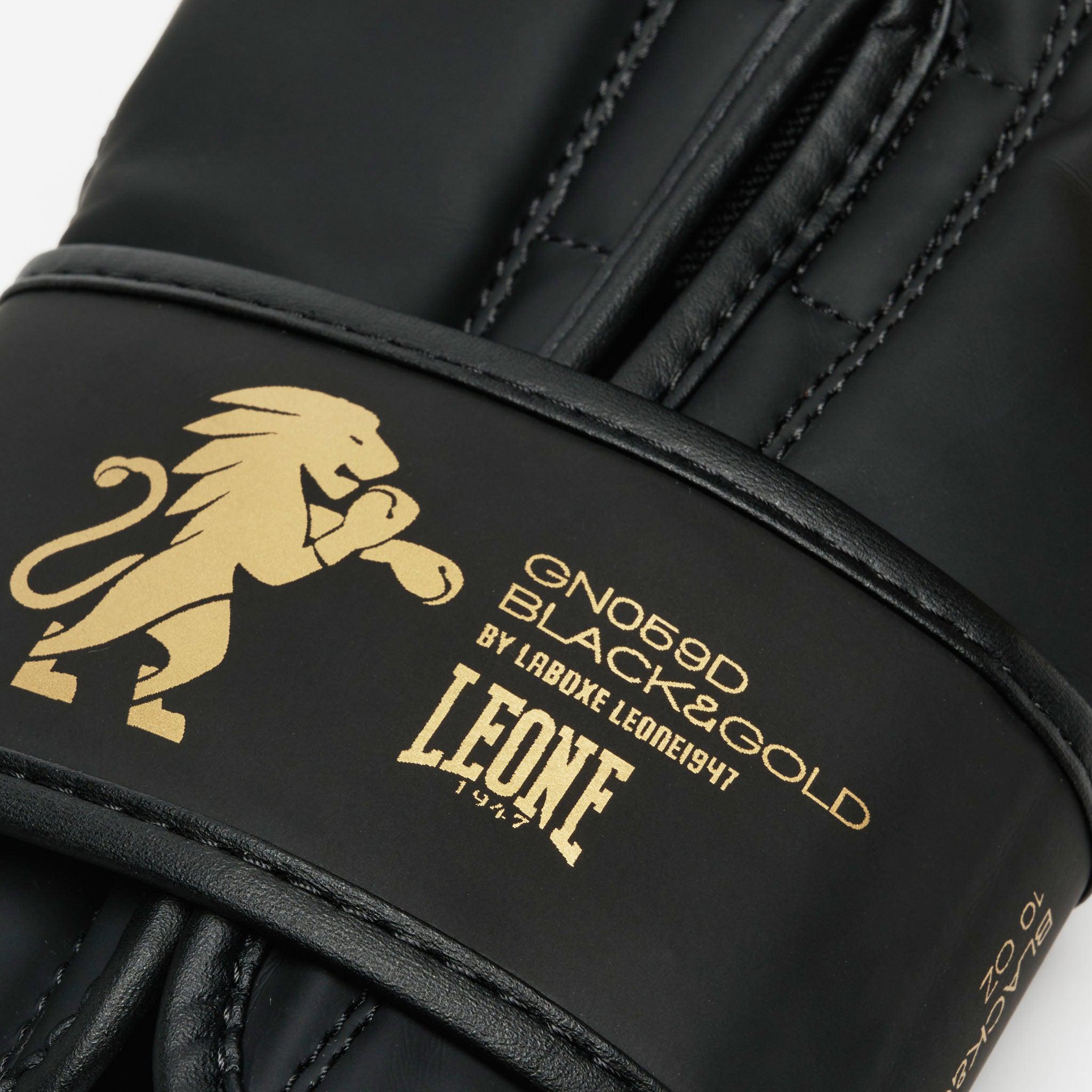 Boxing gloves Leone GN059D Black&Gold – Combat Arena