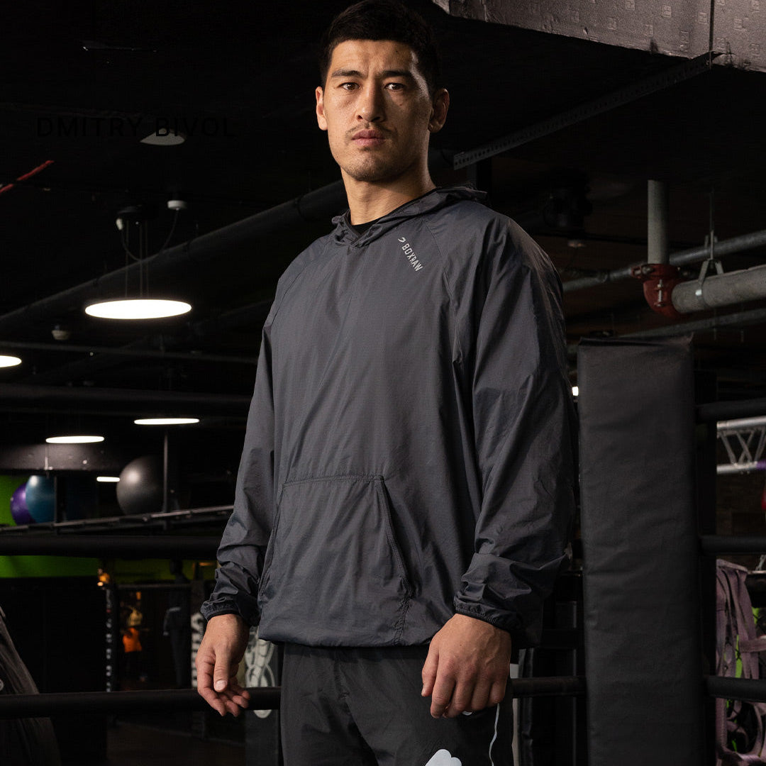 Windbreaker jacket Boxraw Genaro Oversize black - Combat Arena