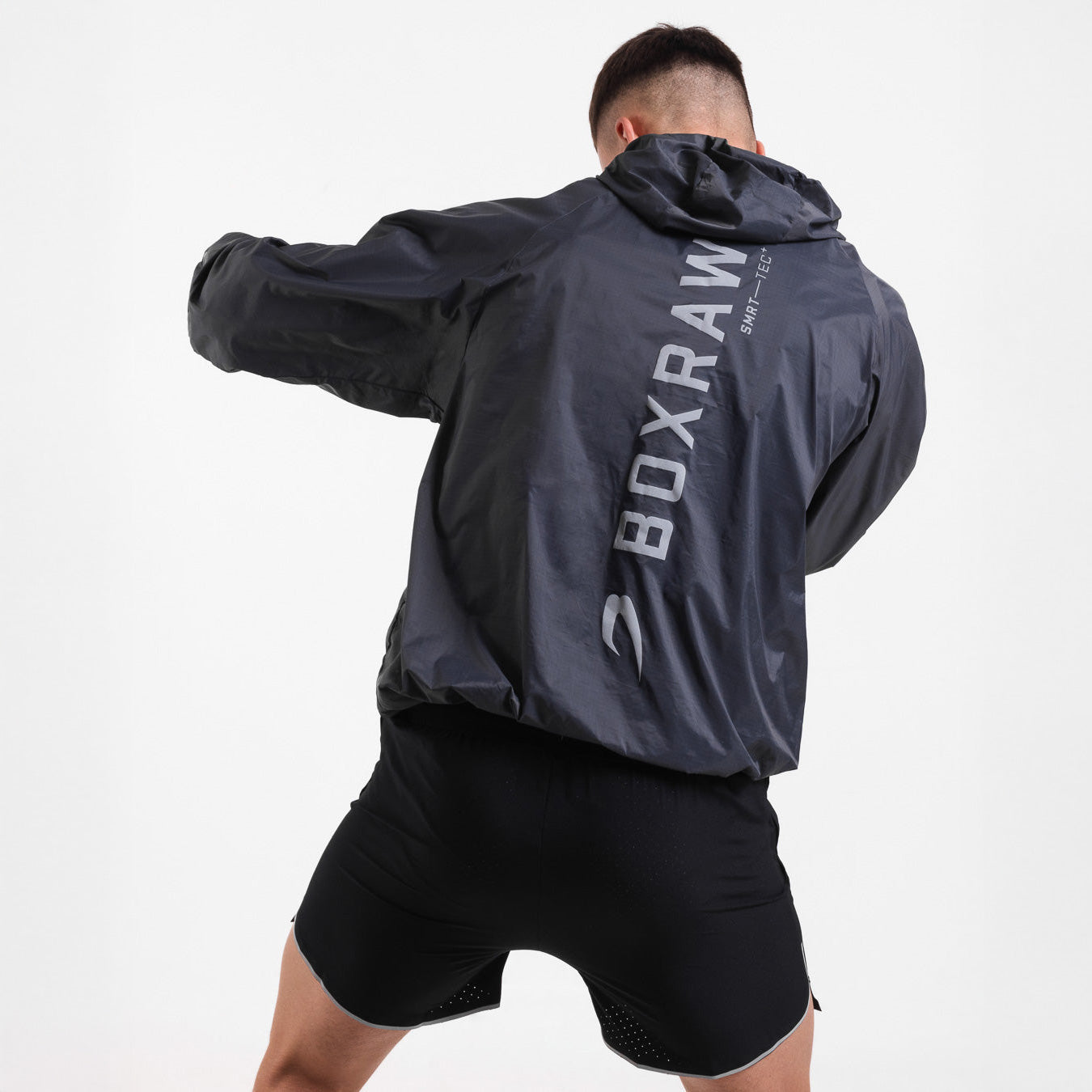 Windbreaker jacket Boxraw Genaro Oversize black - Combat Arena