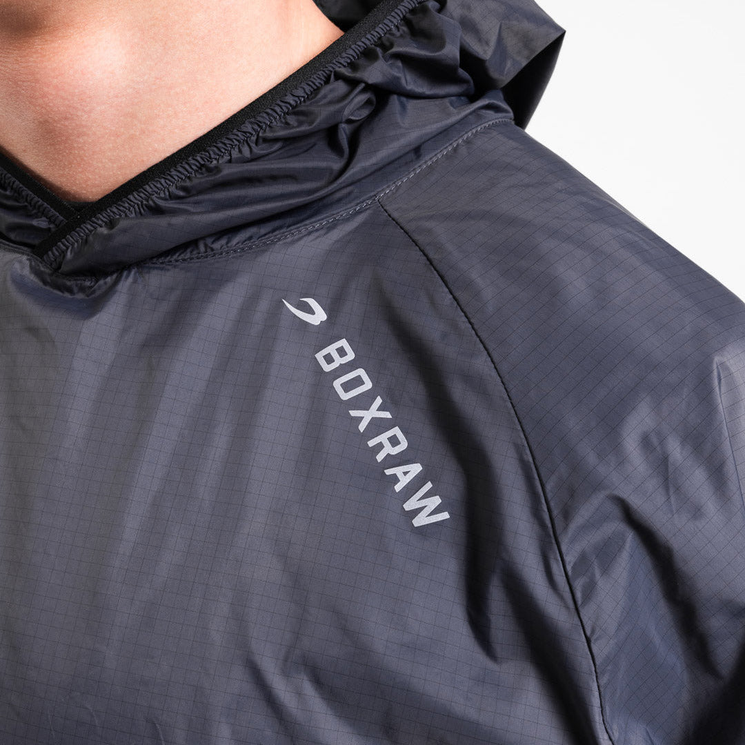 Windbreaker jacket Boxraw Genaro Oversize black - Combat Arena