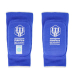 Elbow pads reversible elasticated Masters WAKO red blue 
