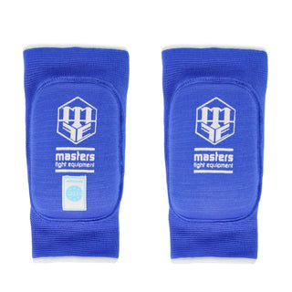 Elbow pads reversible elasticated Masters WAKO red blue 