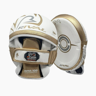 Punch mitts Rival Professional RPM100 White-Gold 