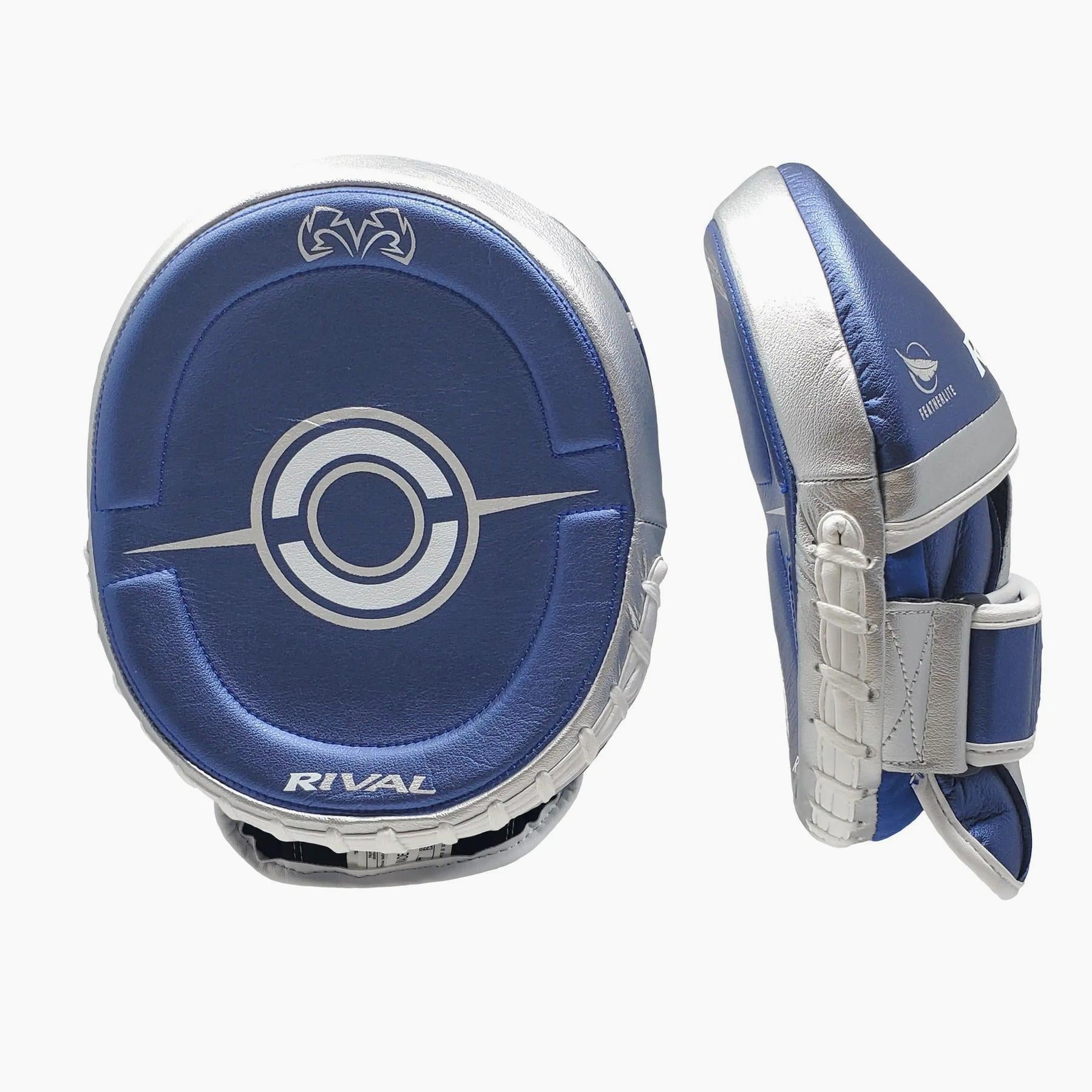 Punch mitts Rival Professional RPM100 Blue-Silver - Combat Arena
