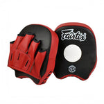 Punch mitts Fairtex Short FMV14 Black-red-Combat Arena