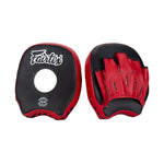 Punch mitts Fairtex Short FMV14 Black-red-Combat Arena