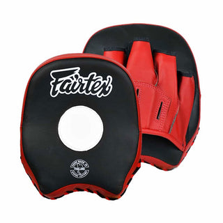 Punch mitts Fairtex Short FMV14 Black-red-Combat Arena