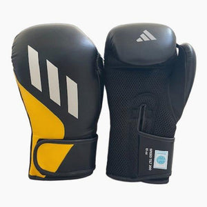 Boxing gloves Adidas Speed Tilt 200 WAKO 10 Oz Black-yellow-white 
