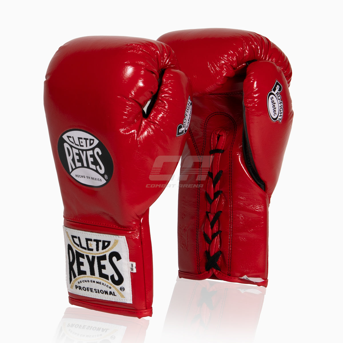 Cleteo Reyes Boxing gloves Cleto Reyes Safetec CB4 Red-black with laces – Combat Arena