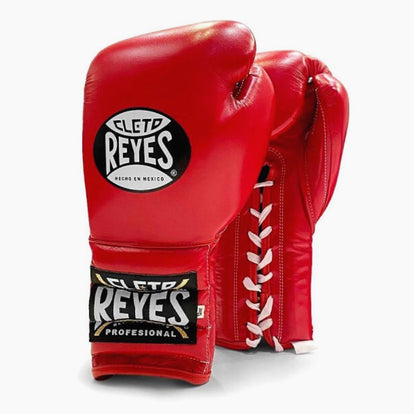 Boxing gloves Cleto Reyes Traditional Training CE4 Red with laces
