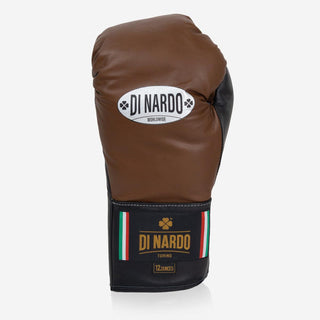 Guantoni Di Nardo con lacci 12 Oz Marrone-nero-Combat Arena