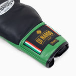 Guantoni Di Nardo con lacci 14 Oz Nero-verde-Combat Arena