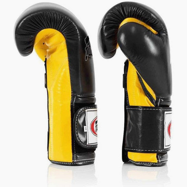 Boxing gloves Fairtex Mexican Style BGV9 Black-yellow - Boxing